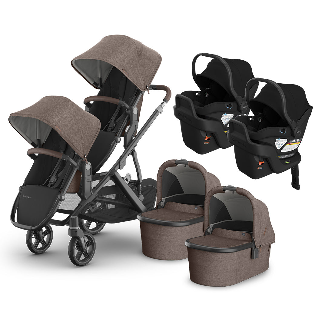 Vista V3 Twin Stroller + Aria V2 Travel System