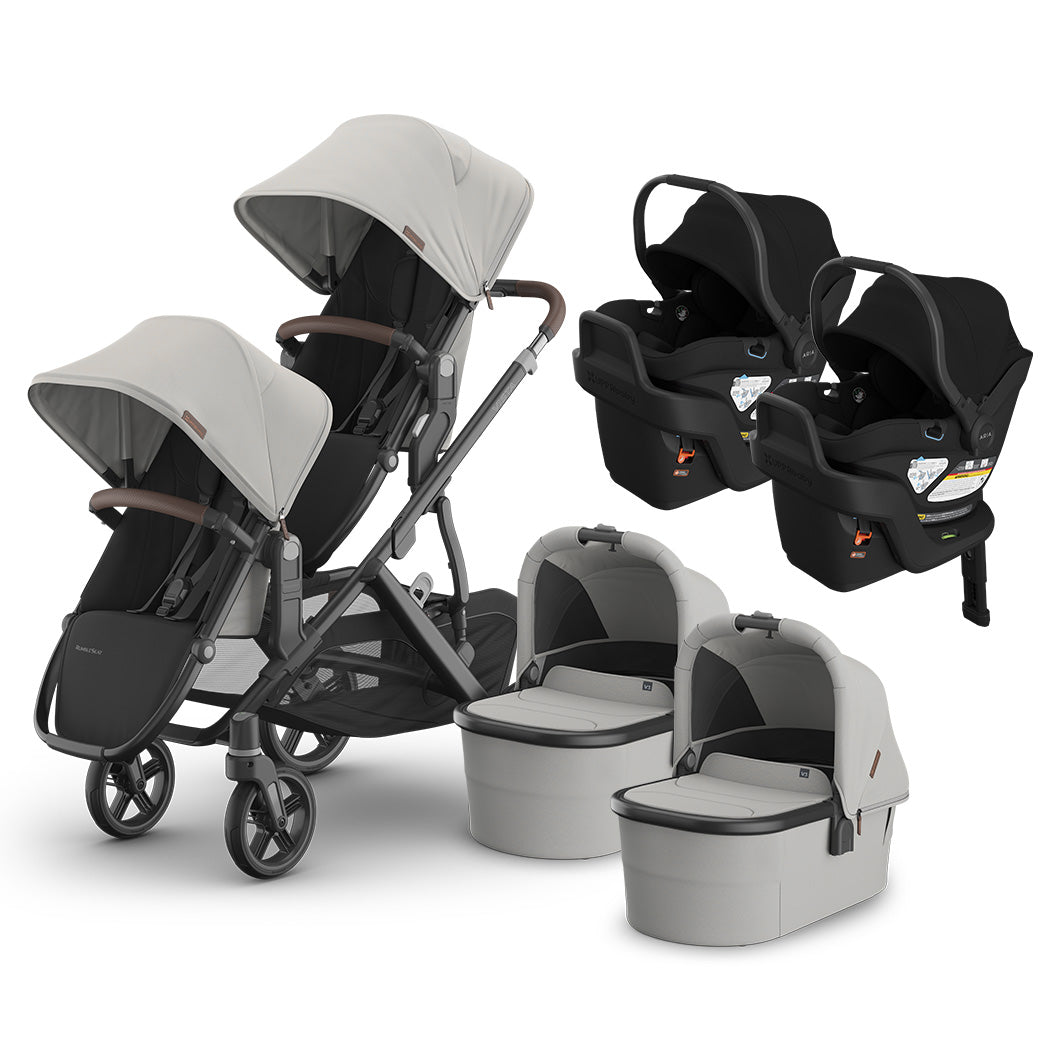 Vista V3 Twin Stroller + Aria V2 Travel System