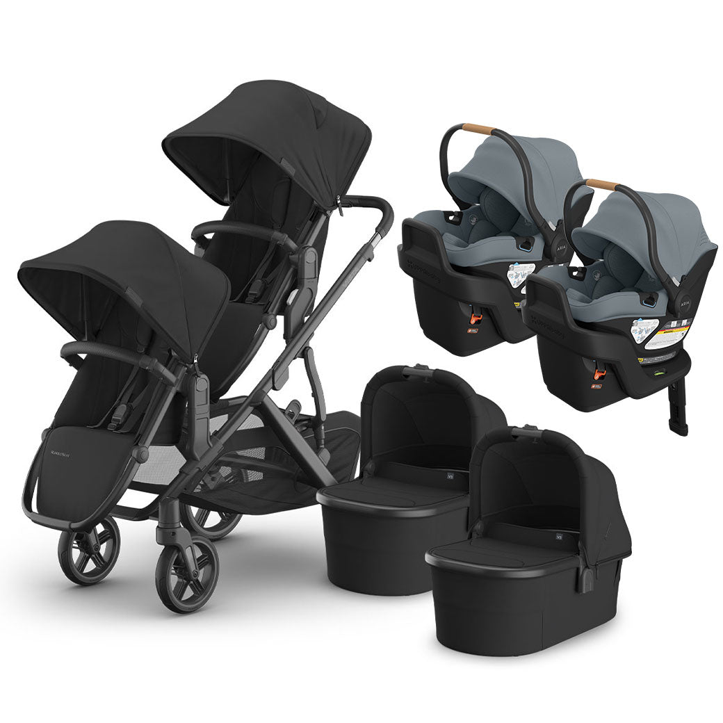 Vista V3 Twin Stroller + Aria V2 Travel System