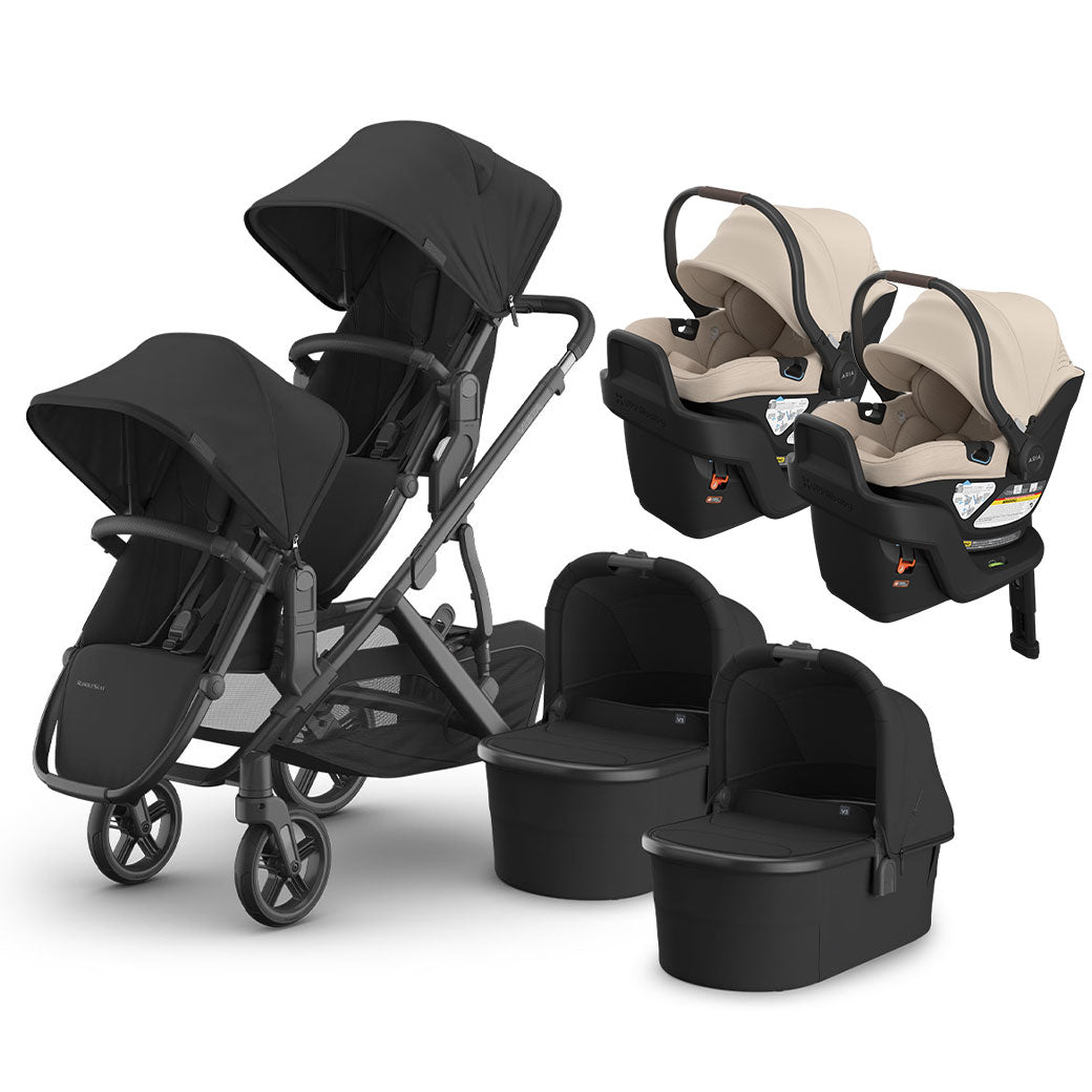 Vista V3 Twin Stroller + Aria V2 Travel System