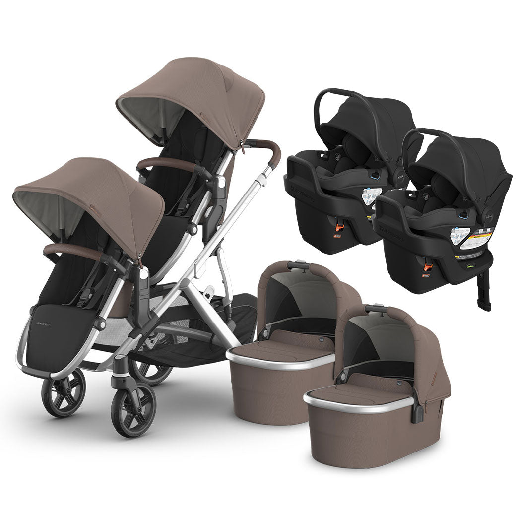 Vista V3 Twin Stroller + Aria V2 Travel System