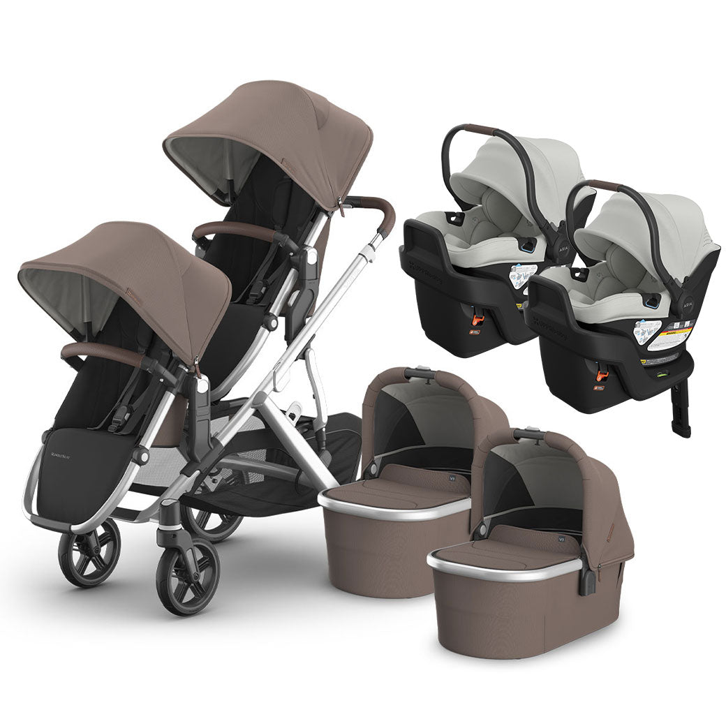 Vista V3 Twin Stroller + Aria V2 Travel System