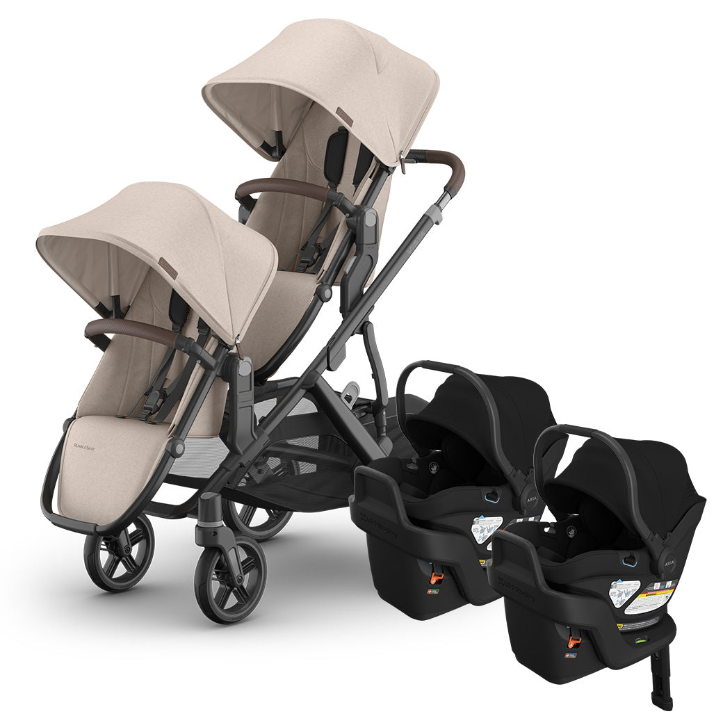Vista V3 Twin Stroller + Aria V2 Travel System