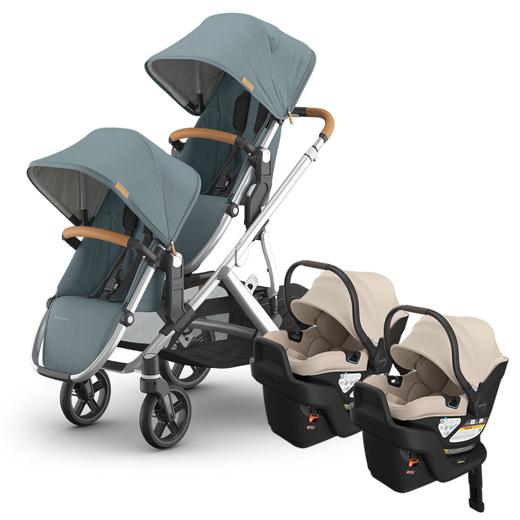 Vista V3 Twin Stroller + Aria V2 Travel System