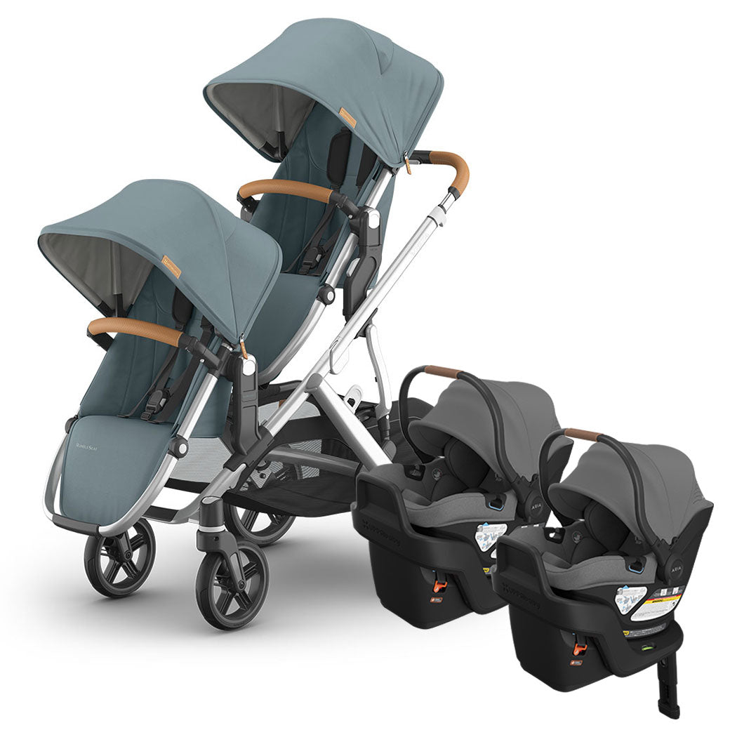 Vista V3 Twin Stroller + Aria V2 Travel System