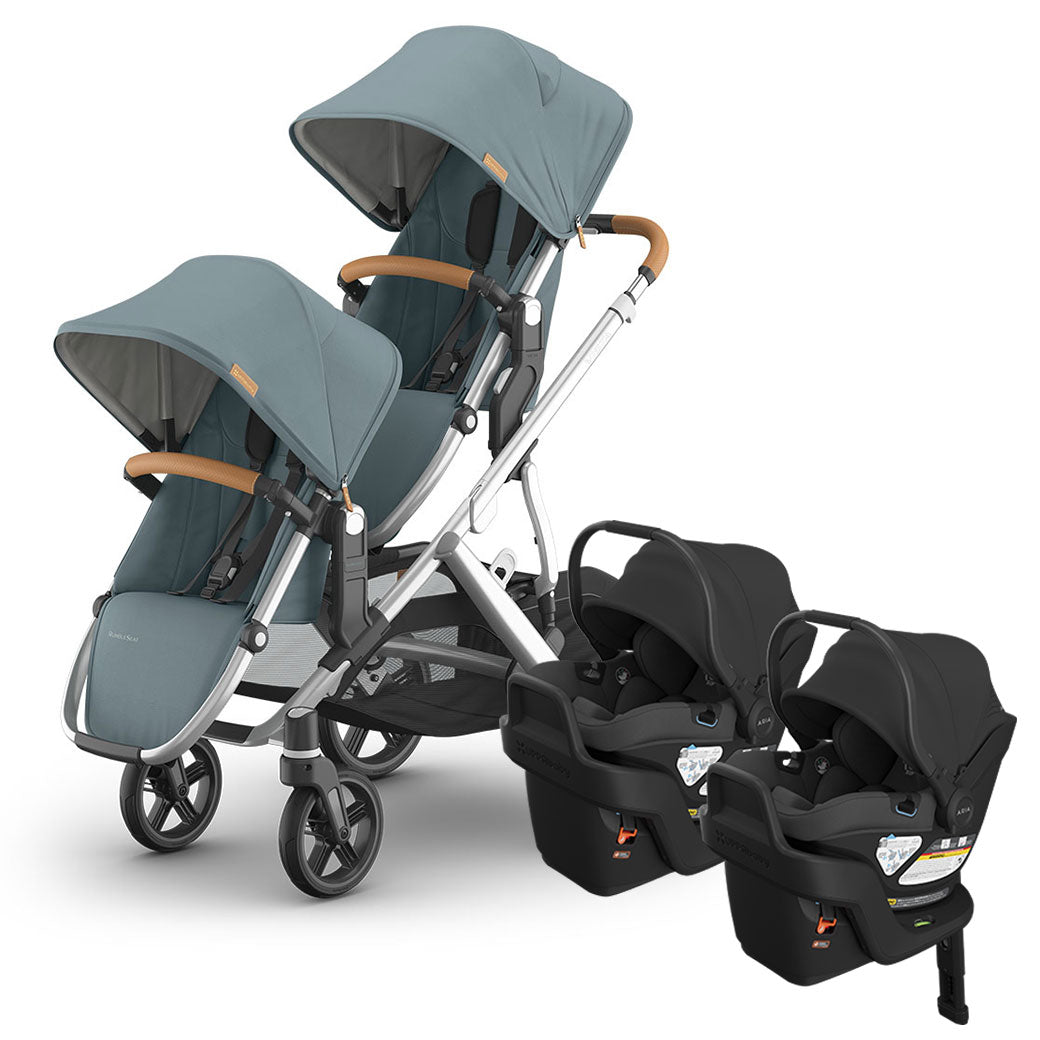 Vista V3 Twin Stroller + Aria V2 Travel System