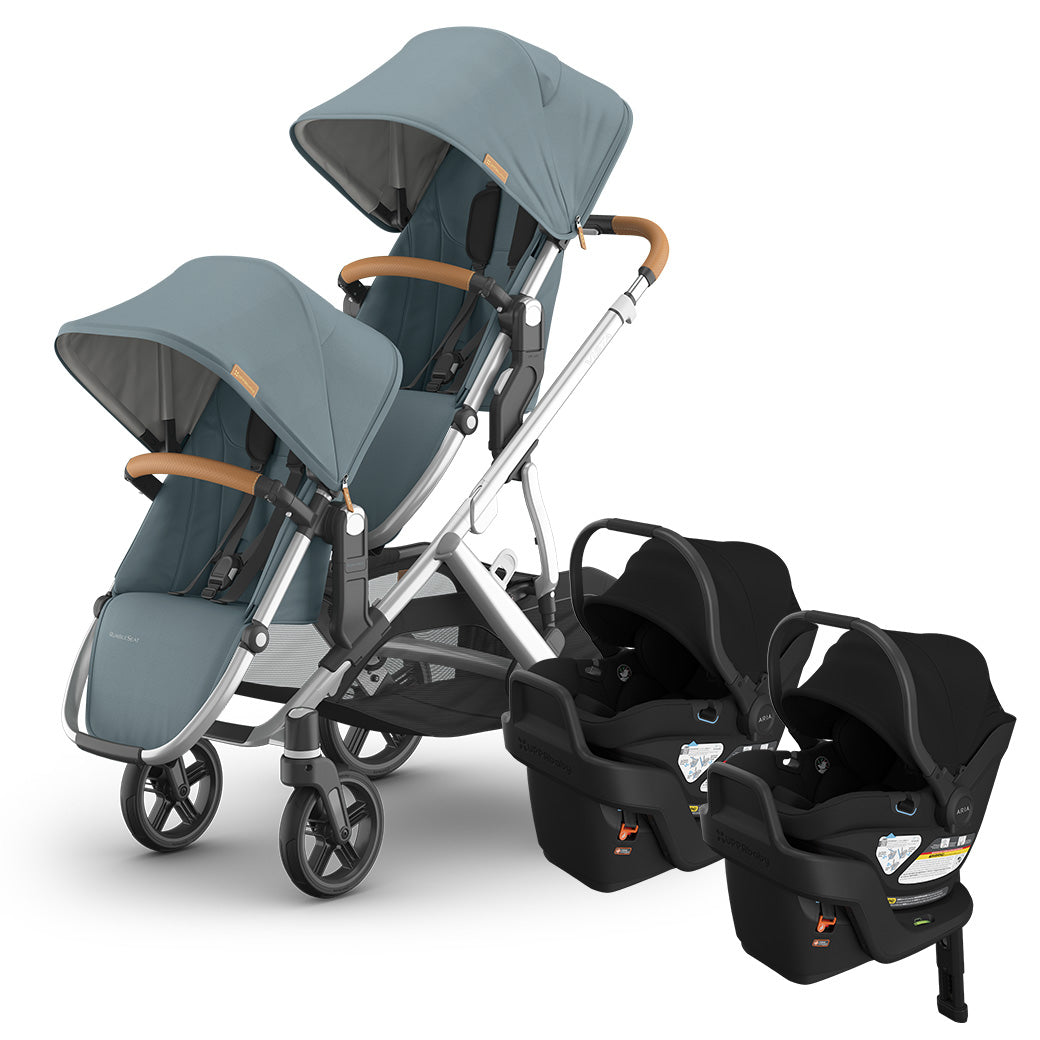 Vista V3 Twin Stroller + Aria V2 Travel System