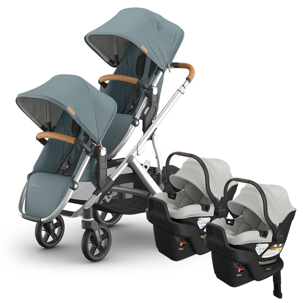 Vista V3 Twin Stroller + Aria V2 Travel System