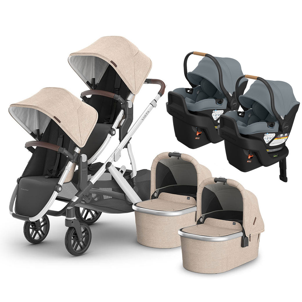 Vista V3 Twin Stroller + Aria V2 Travel System