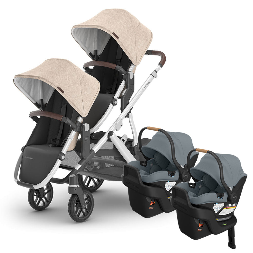 Vista V3 Twin Stroller + Aria V2 Travel System