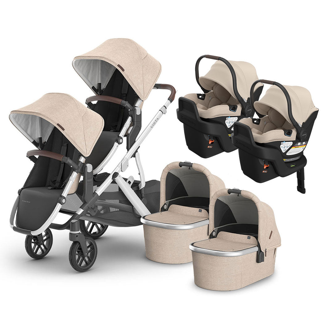 Vista V3 Twin Stroller + Aria V2 Travel System