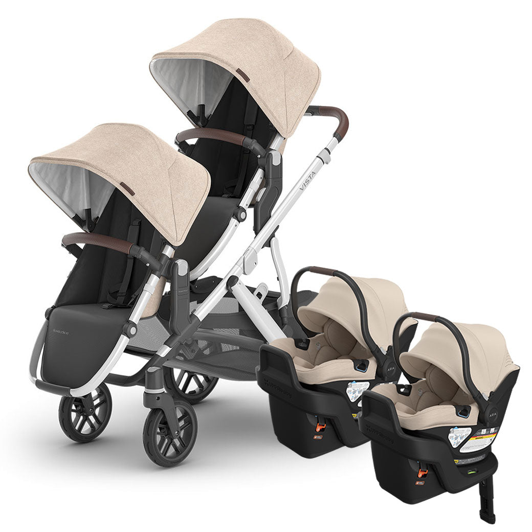 Vista V3 Twin Stroller + Aria V2 Travel System