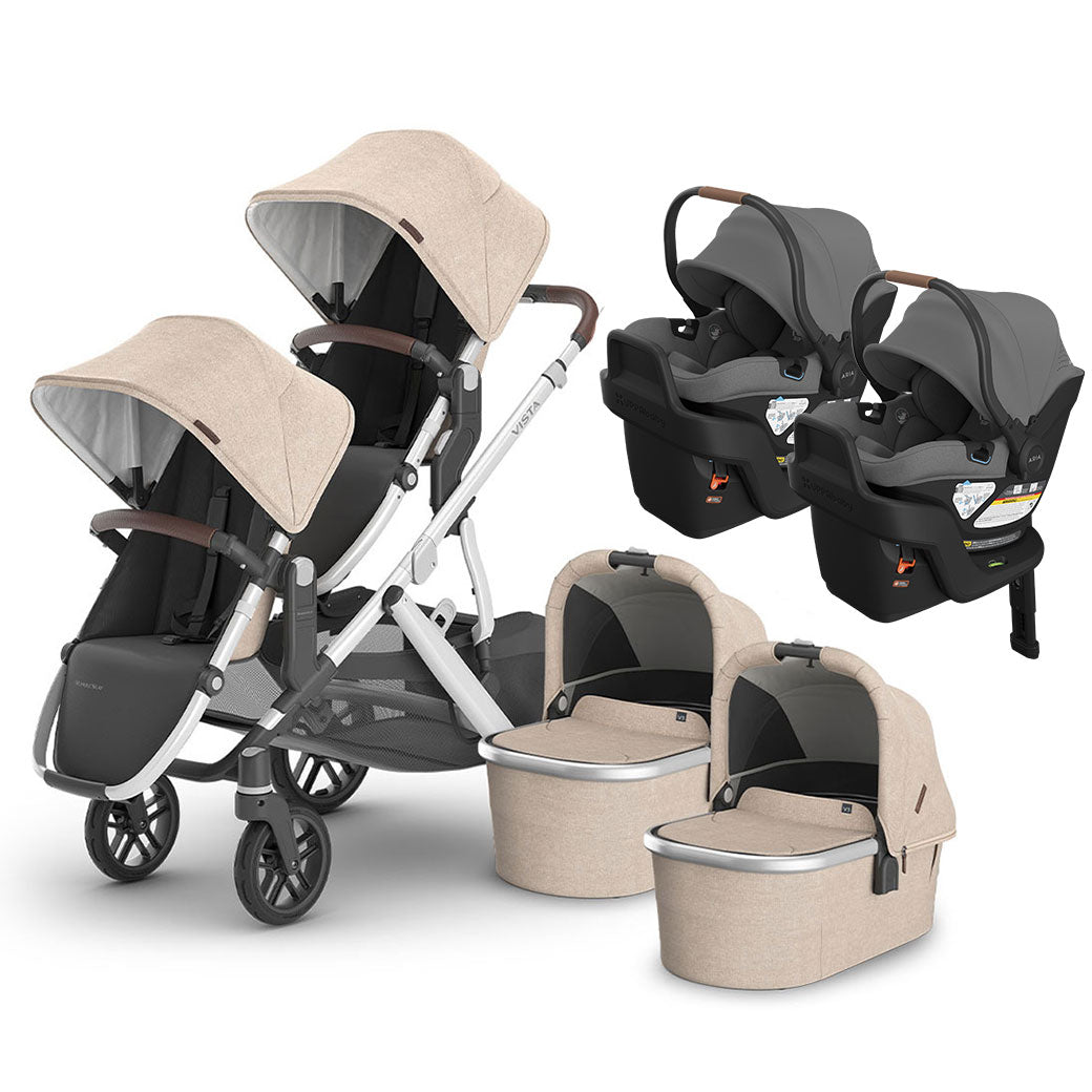Vista V3 Twin Stroller + Aria V2 Travel System