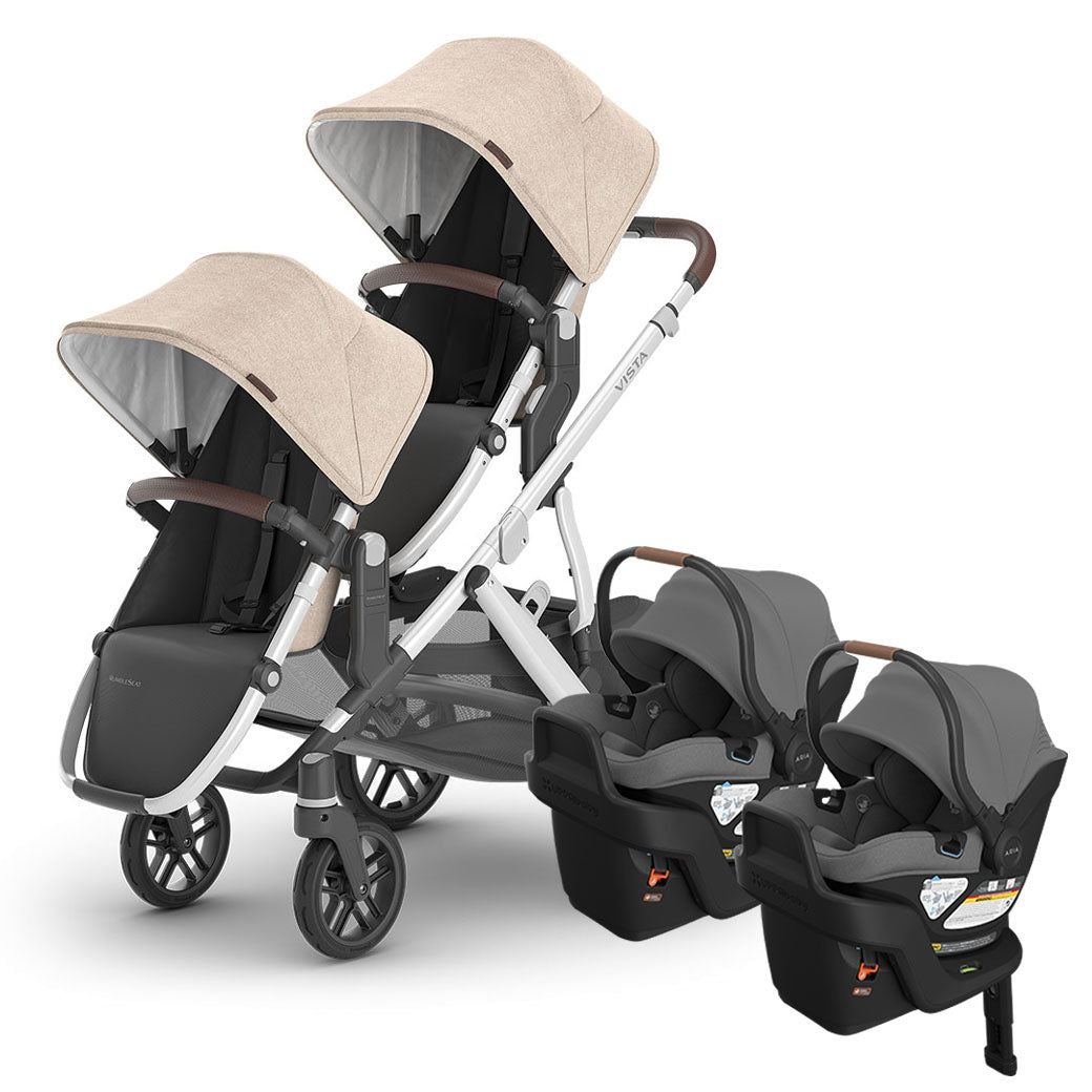 Vista V3 Twin Stroller + Aria V2 Travel System