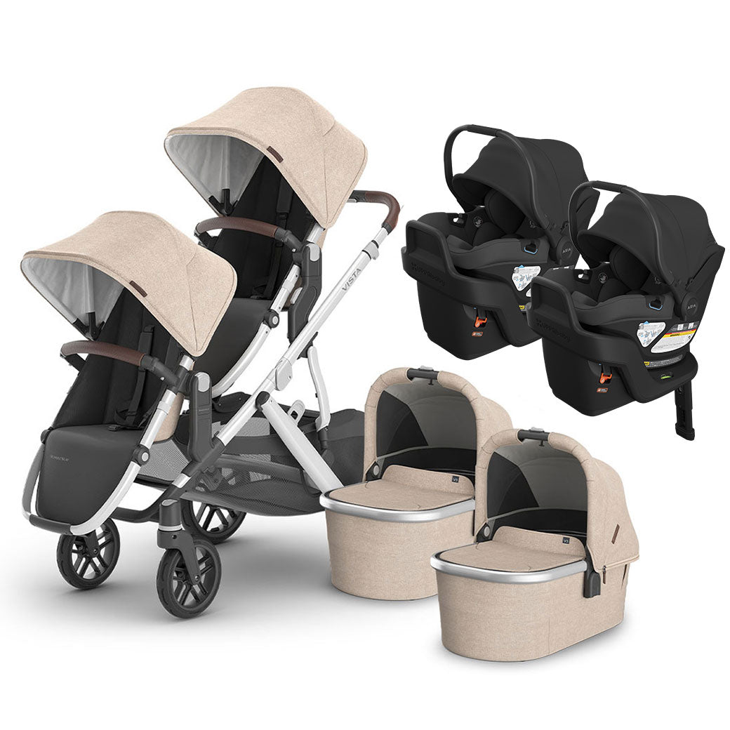 Vista V3 Twin Stroller + Aria V2 Travel System