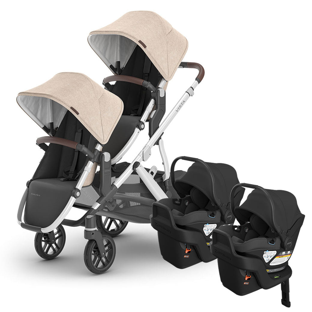 Vista V3 Twin Stroller + Aria V2 Travel System