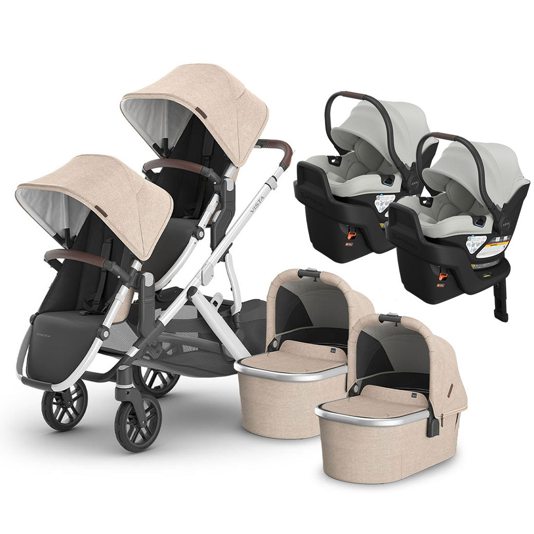 Vista V3 Twin Stroller + Aria V2 Travel System
