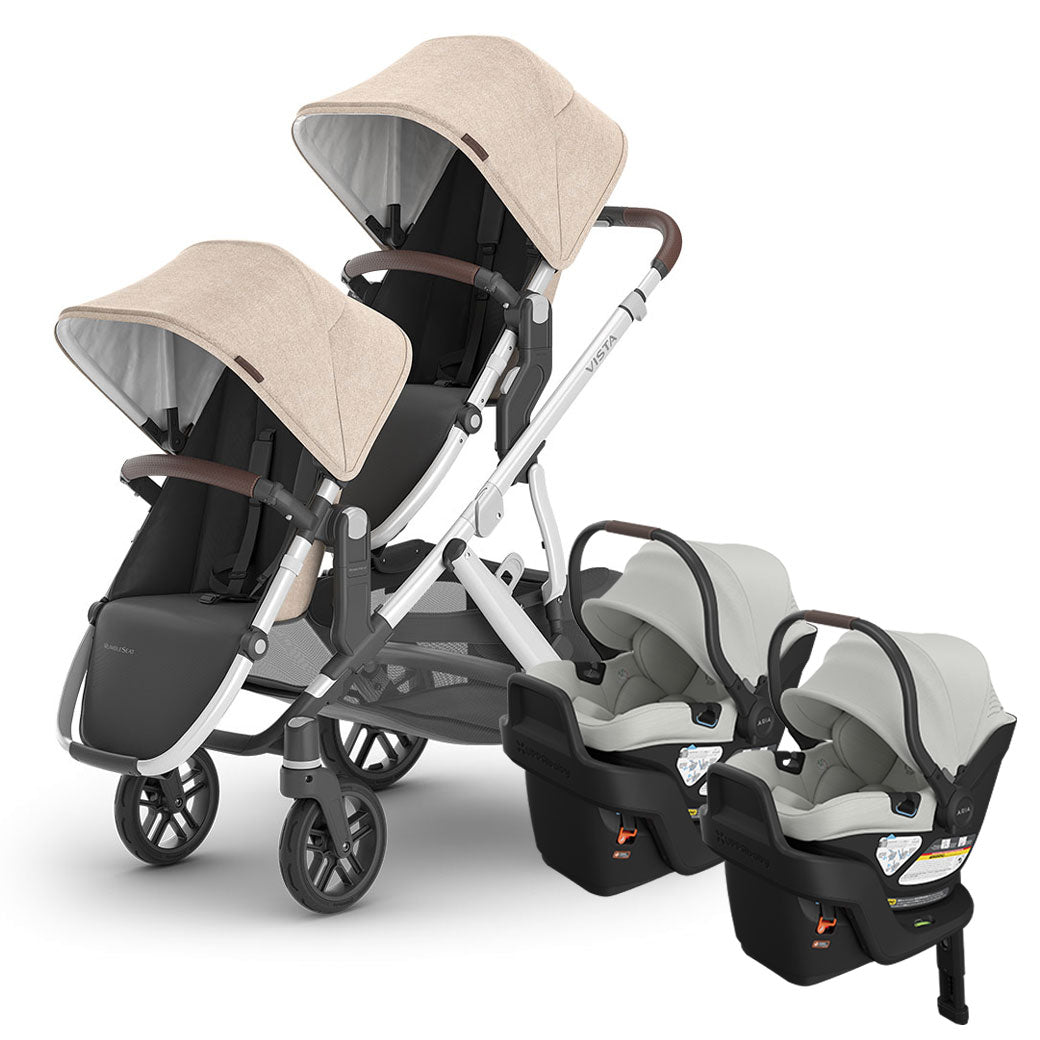 Vista V3 Twin Stroller + Aria V2 Travel System