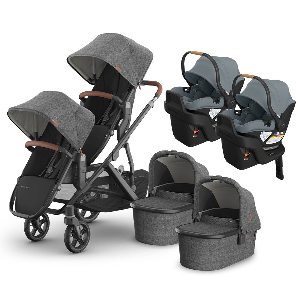 Vista V3 Twin Stroller + Aria V2 Travel System