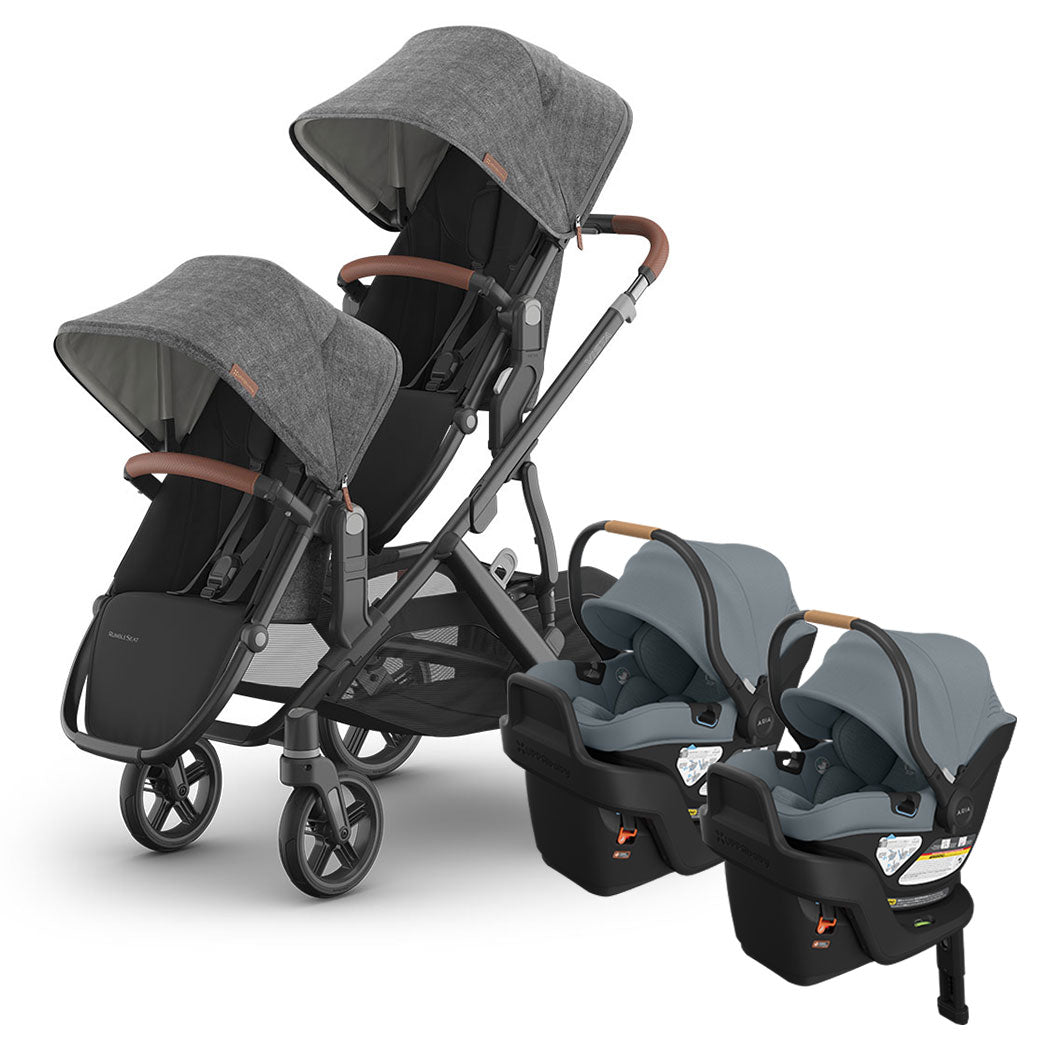 Vista V3 Twin Stroller + Aria V2 Travel System