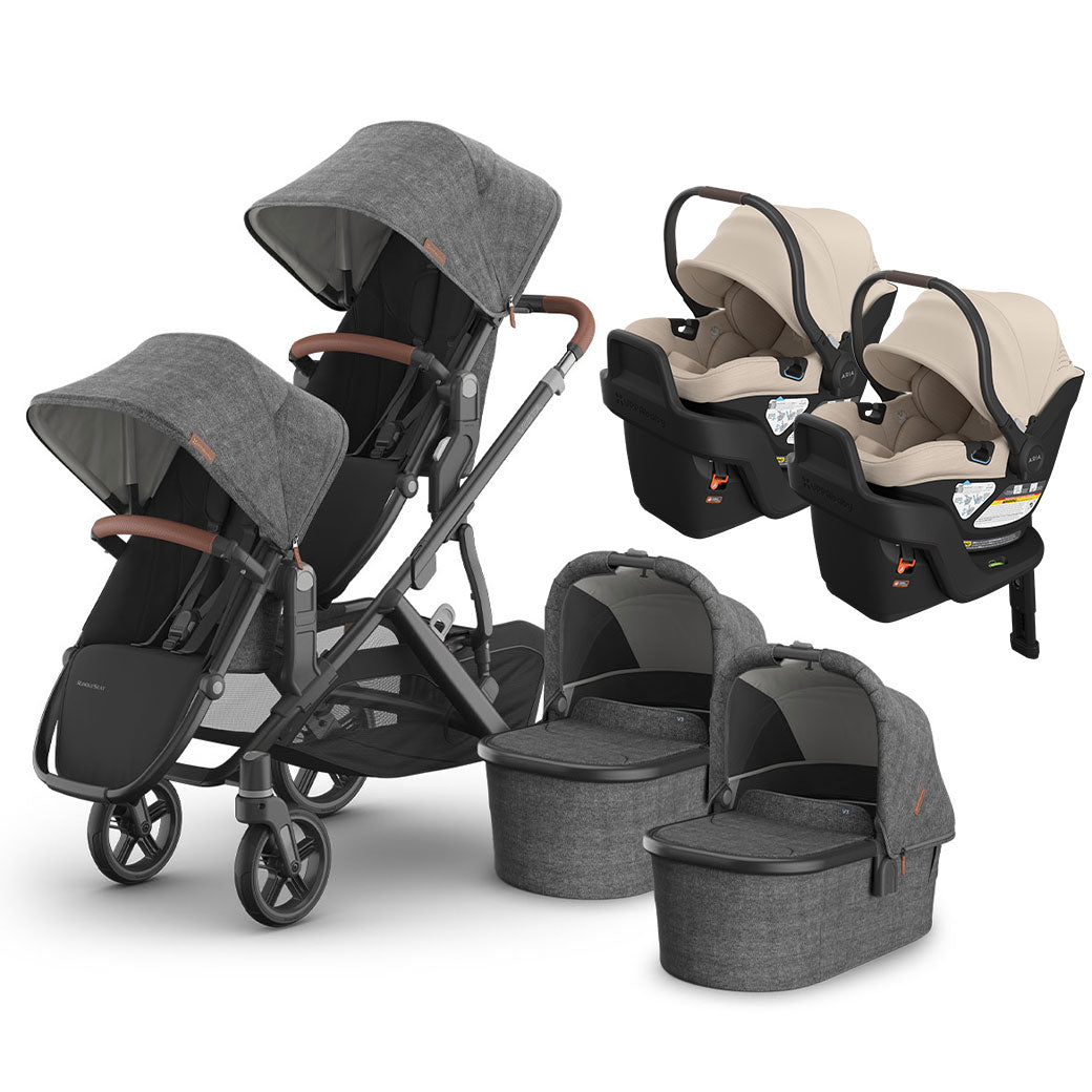 Vista V3 Twin Stroller + Aria V2 Travel System