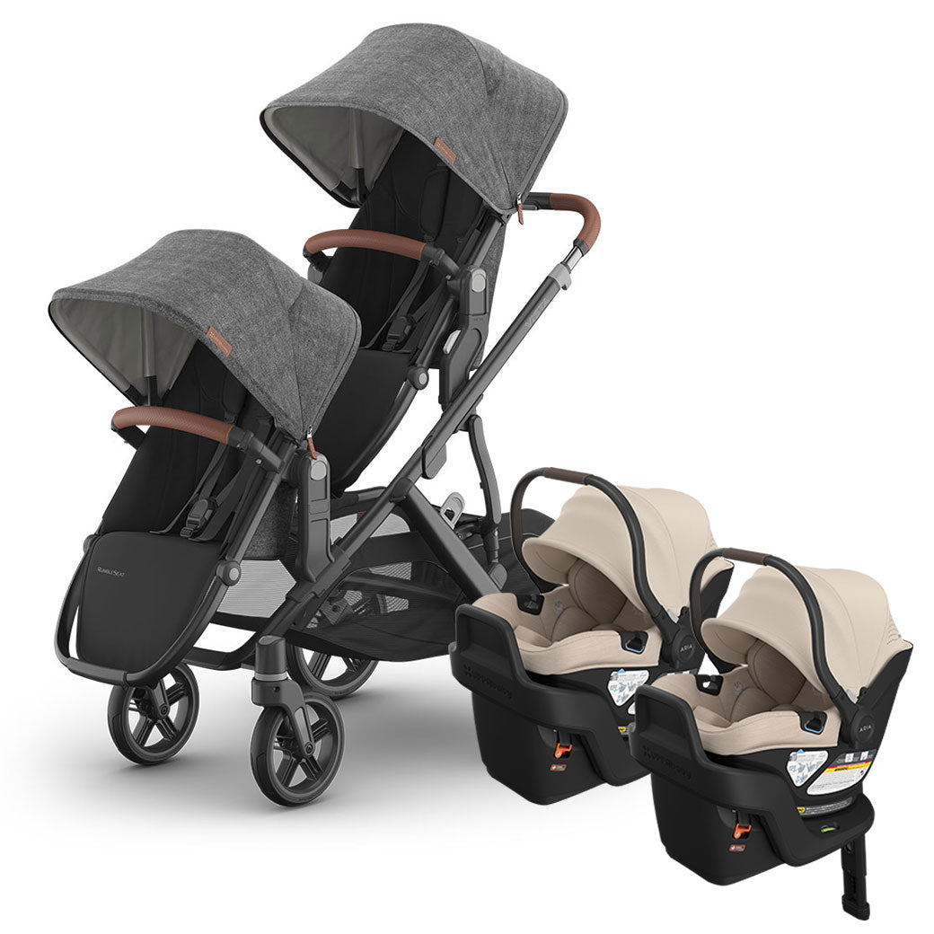 Vista V3 Twin Stroller + Aria V2 Travel System