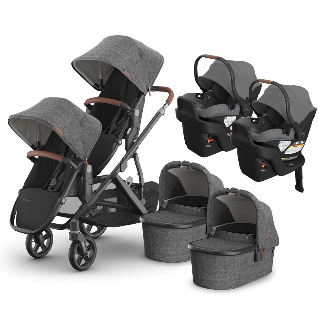 Vista V3 Twin Stroller + Aria V2 Travel System