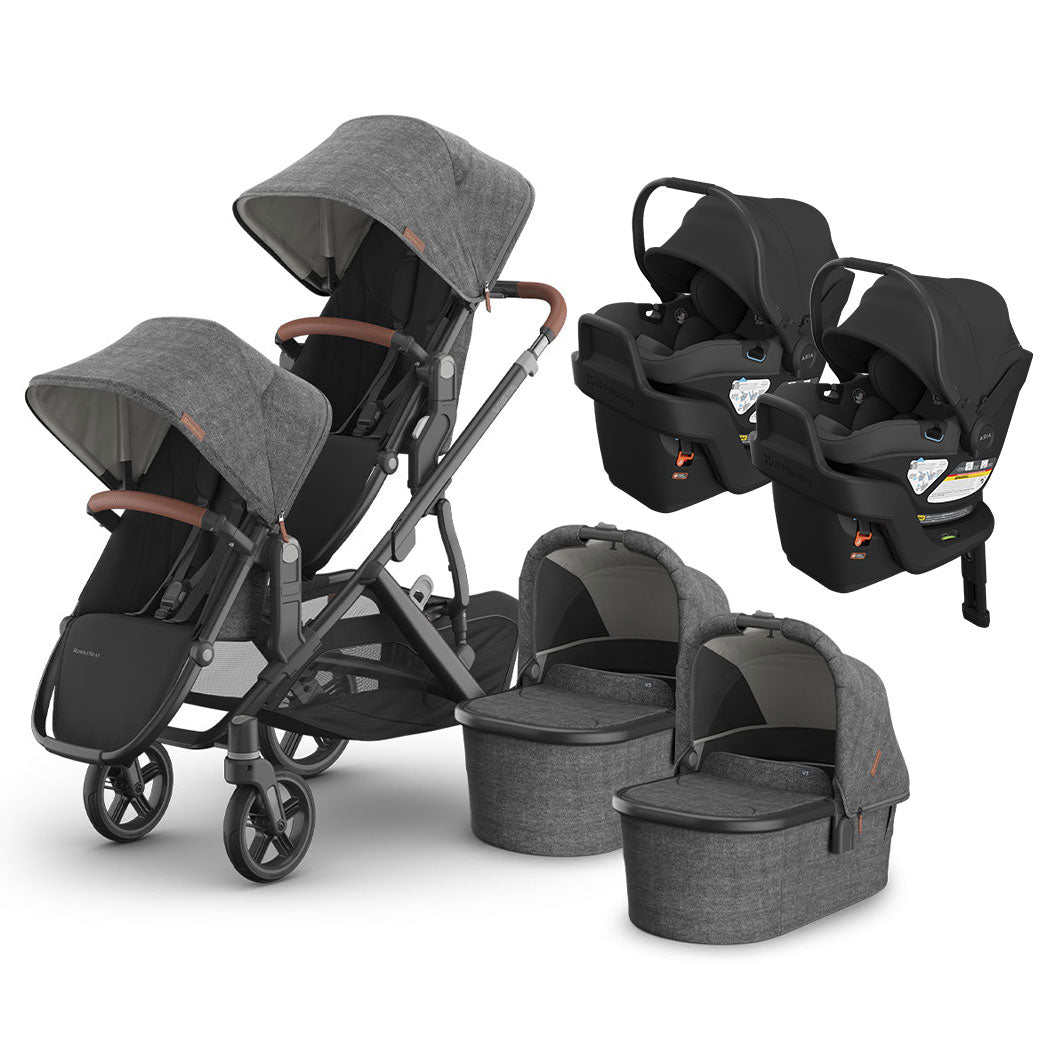 Vista V3 Twin Stroller + Aria V2 Travel System