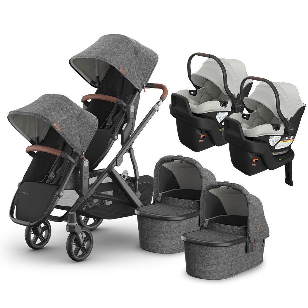 Vista V3 Twin Stroller + Aria V2 Travel System