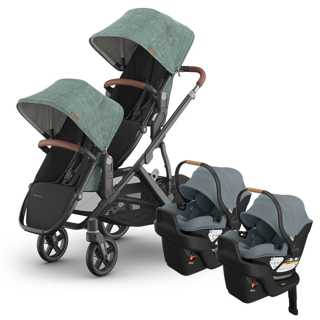 Vista V3 Twin Stroller + Aria V2 Travel System