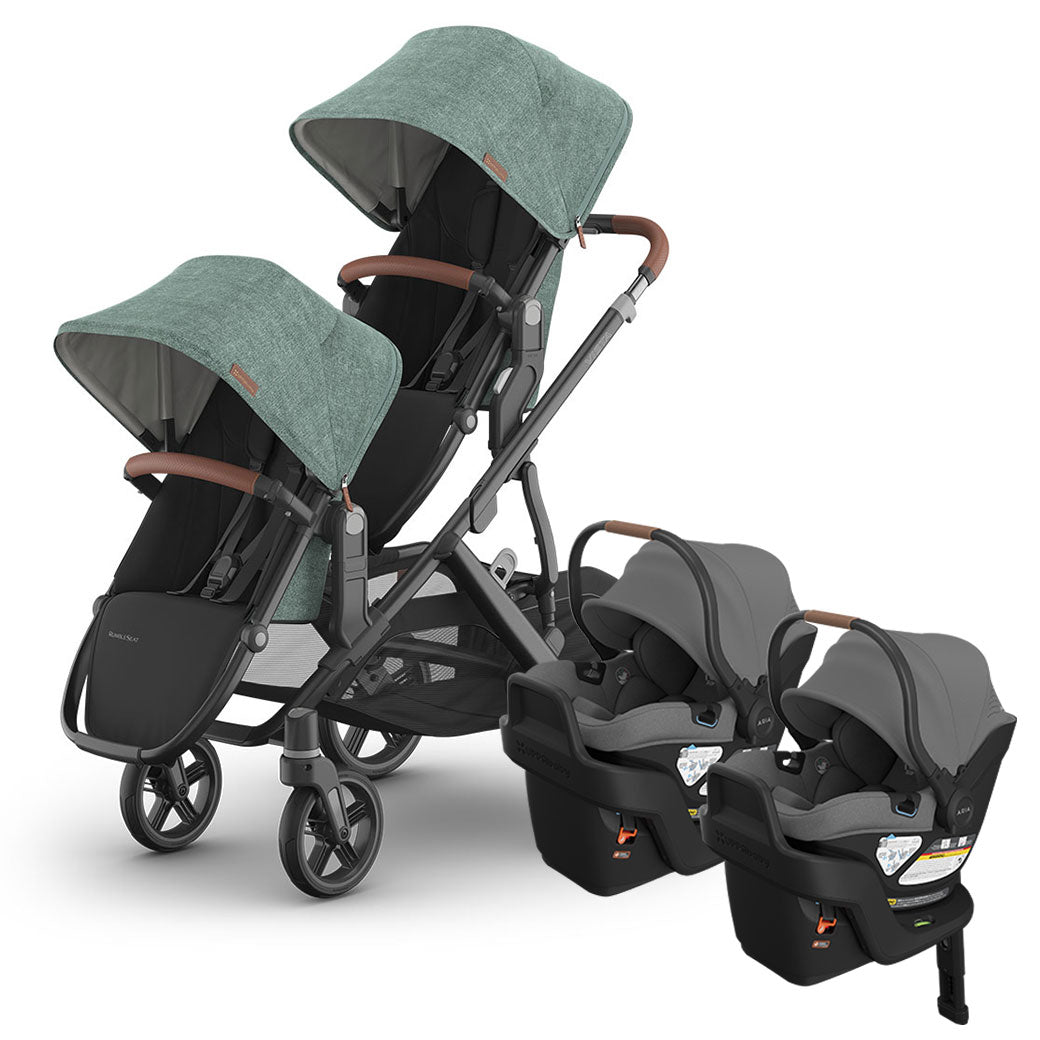 Vista V3 Twin Stroller + Aria V2 Travel System