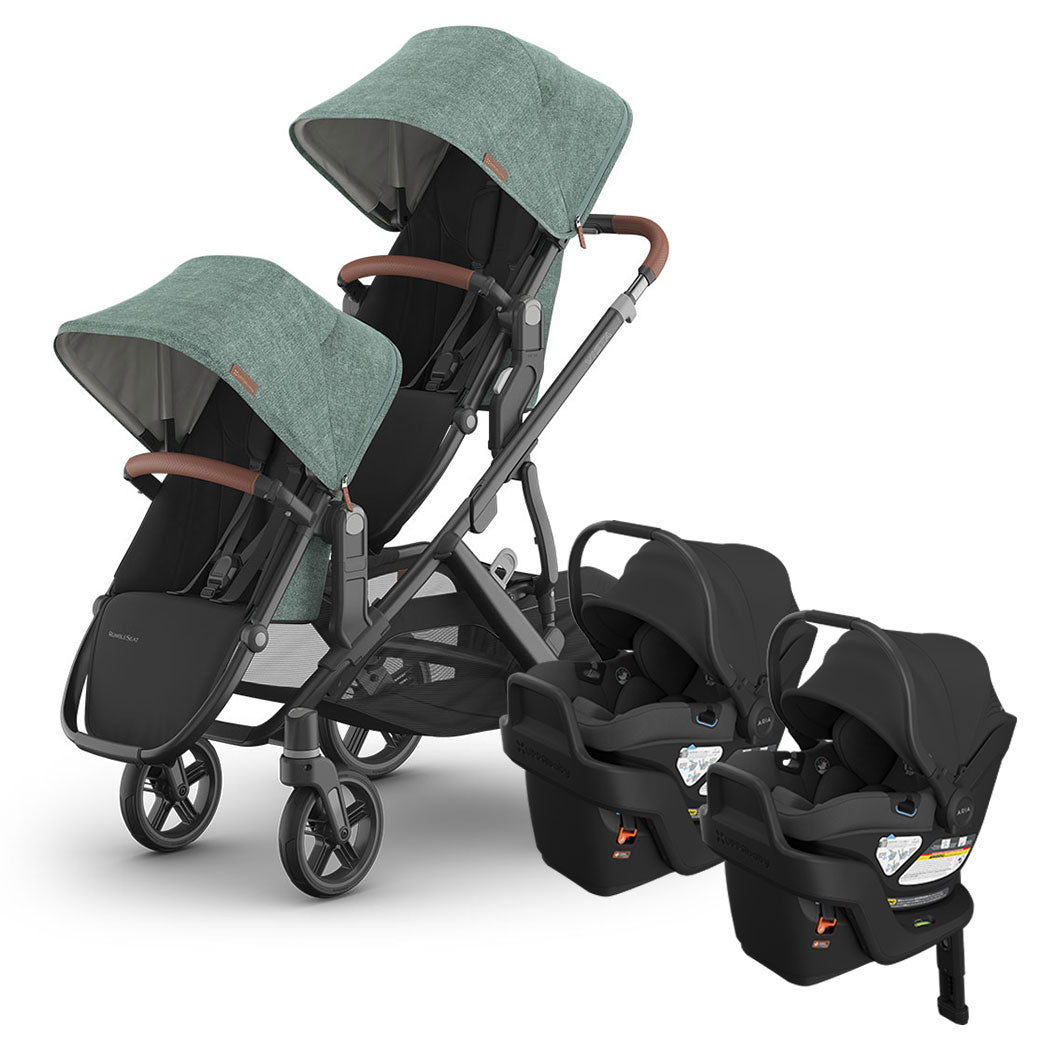 Vista V3 Twin Stroller + Aria V2 Travel System