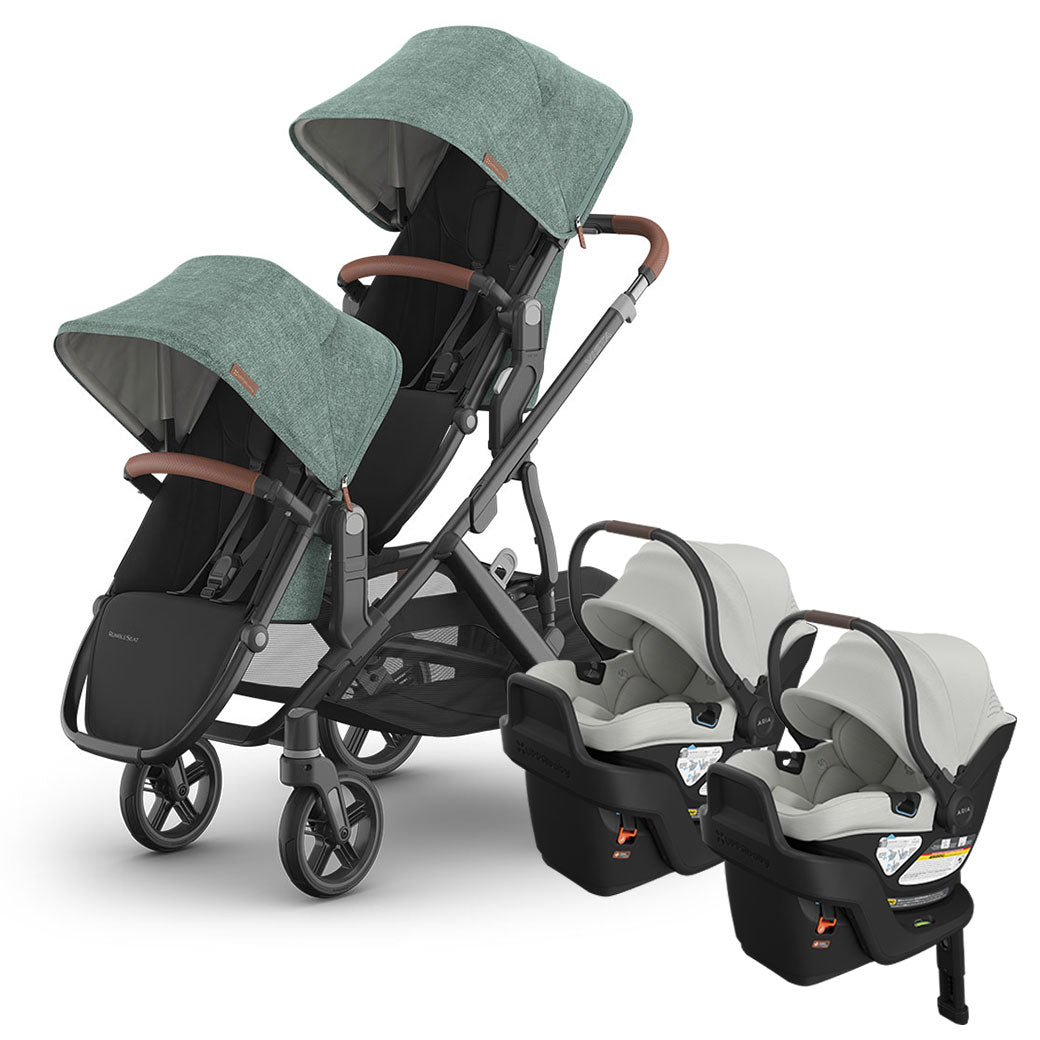 Vista V3 Twin Stroller + Aria V2 Travel System