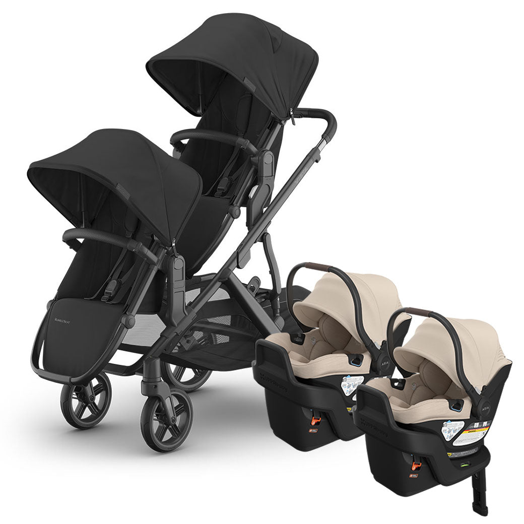 Vista V3 Twin Stroller + Aria V2 Travel System