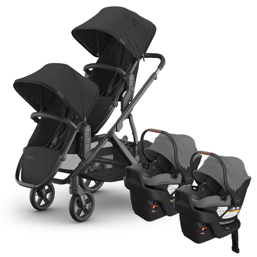Vista V3 Twin Stroller + Aria V2 Travel System
