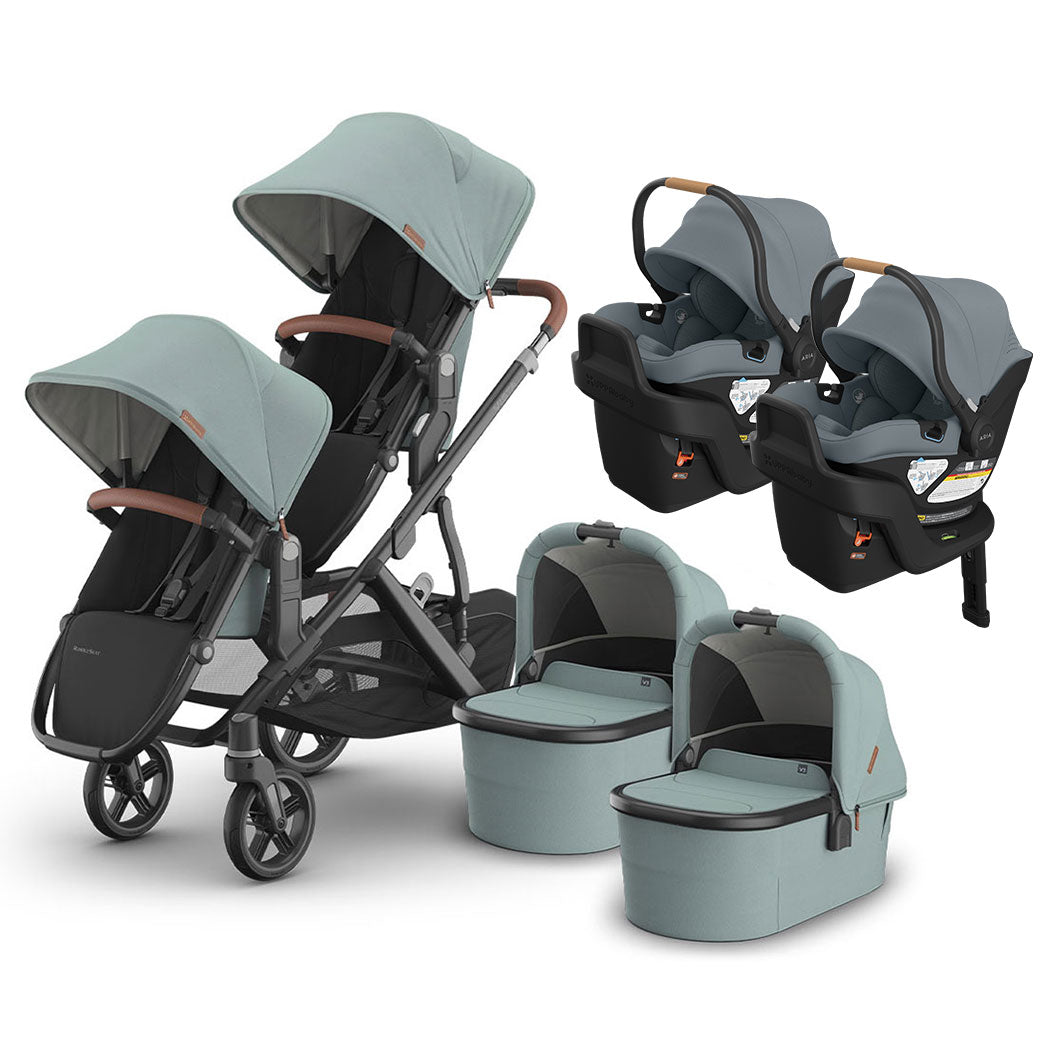 Vista V3 Twin Stroller + Aria V2 Travel System