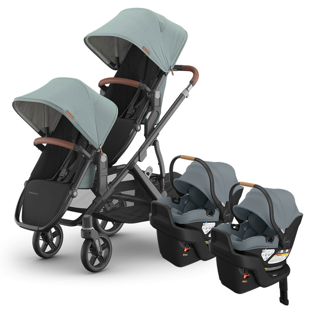 Vista V3 Twin Stroller + Aria V2 Travel System