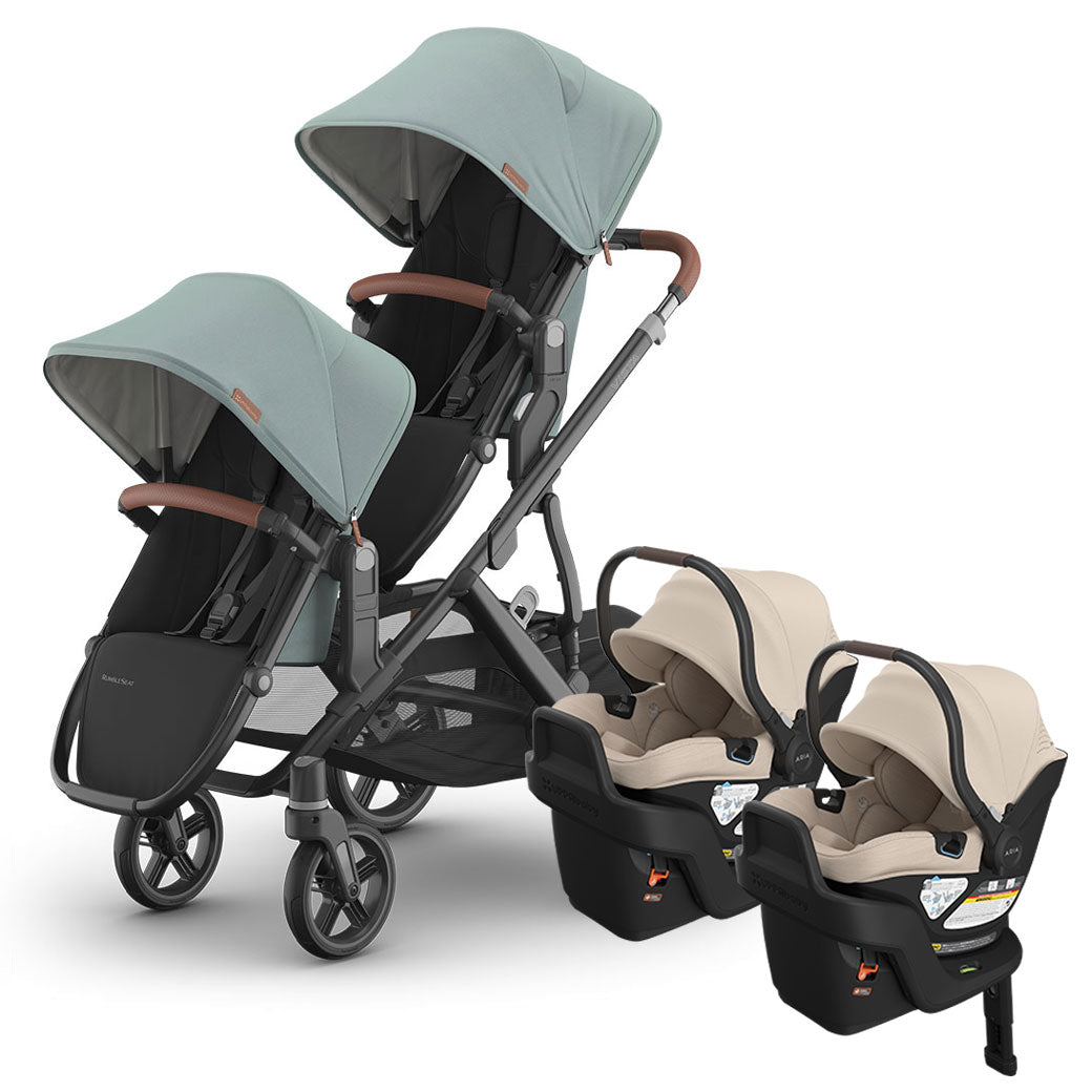 Vista V3 Twin Stroller + Aria V2 Travel System