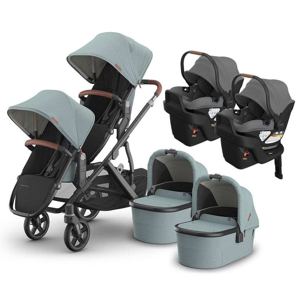 Vista V3 Twin Stroller + Aria V2 Travel System