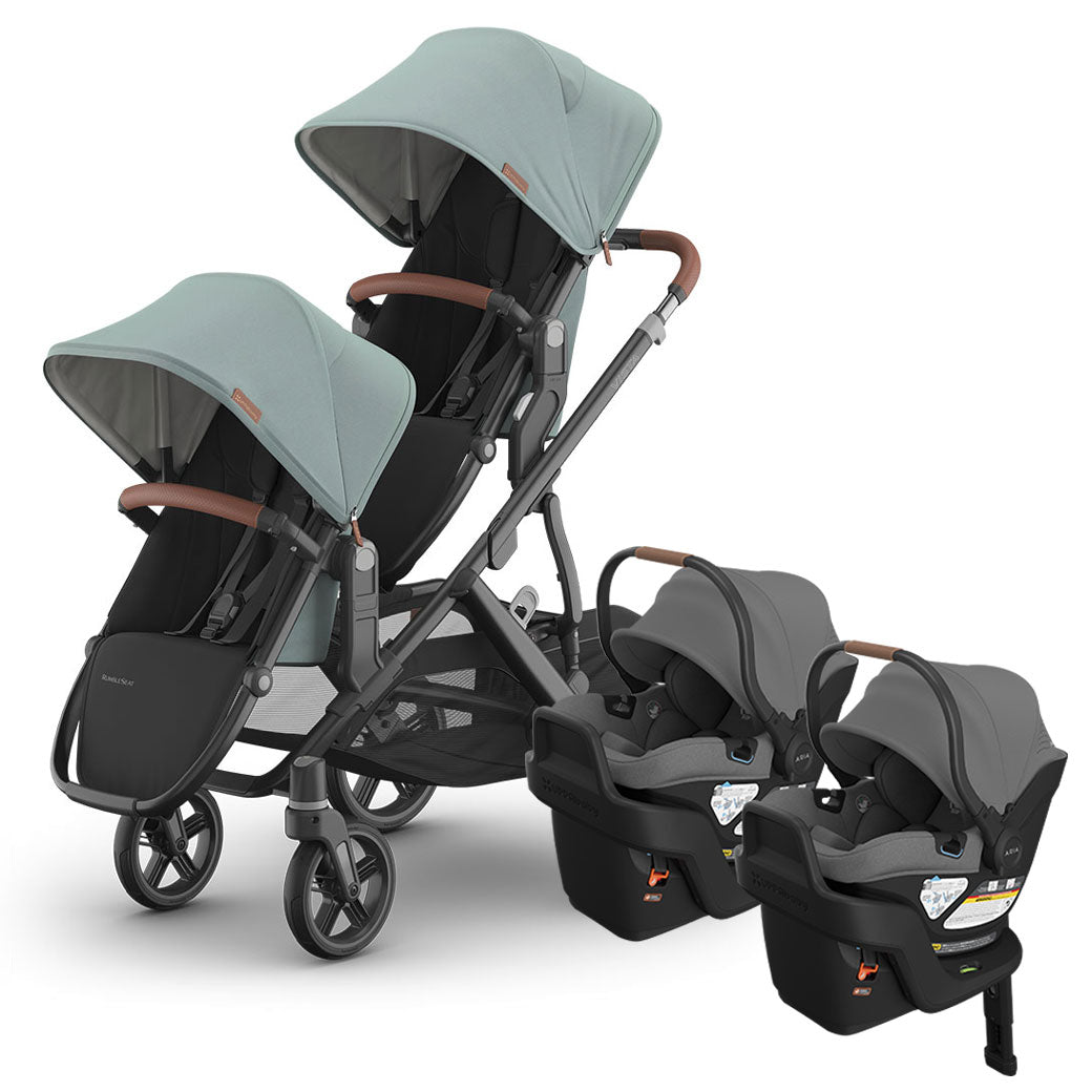 Vista V3 Twin Stroller + Aria V2 Travel System