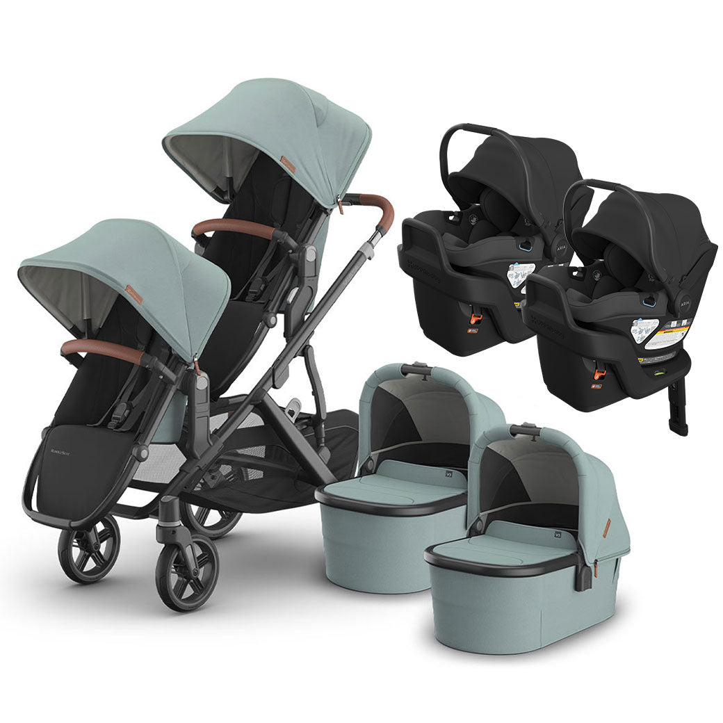 Vista V3 Twin Stroller + Aria V2 Travel System