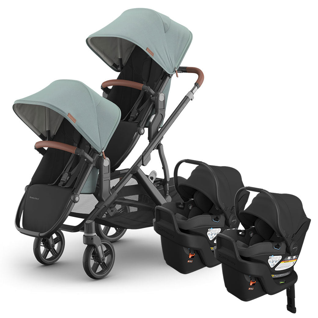 Vista V3 Twin Stroller + Aria V2 Travel System