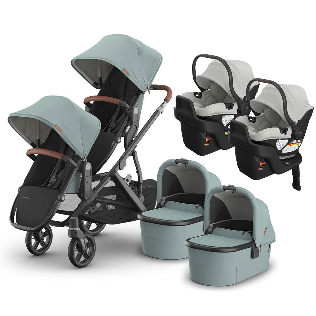 Vista V3 Twin Stroller + Aria V2 Travel System