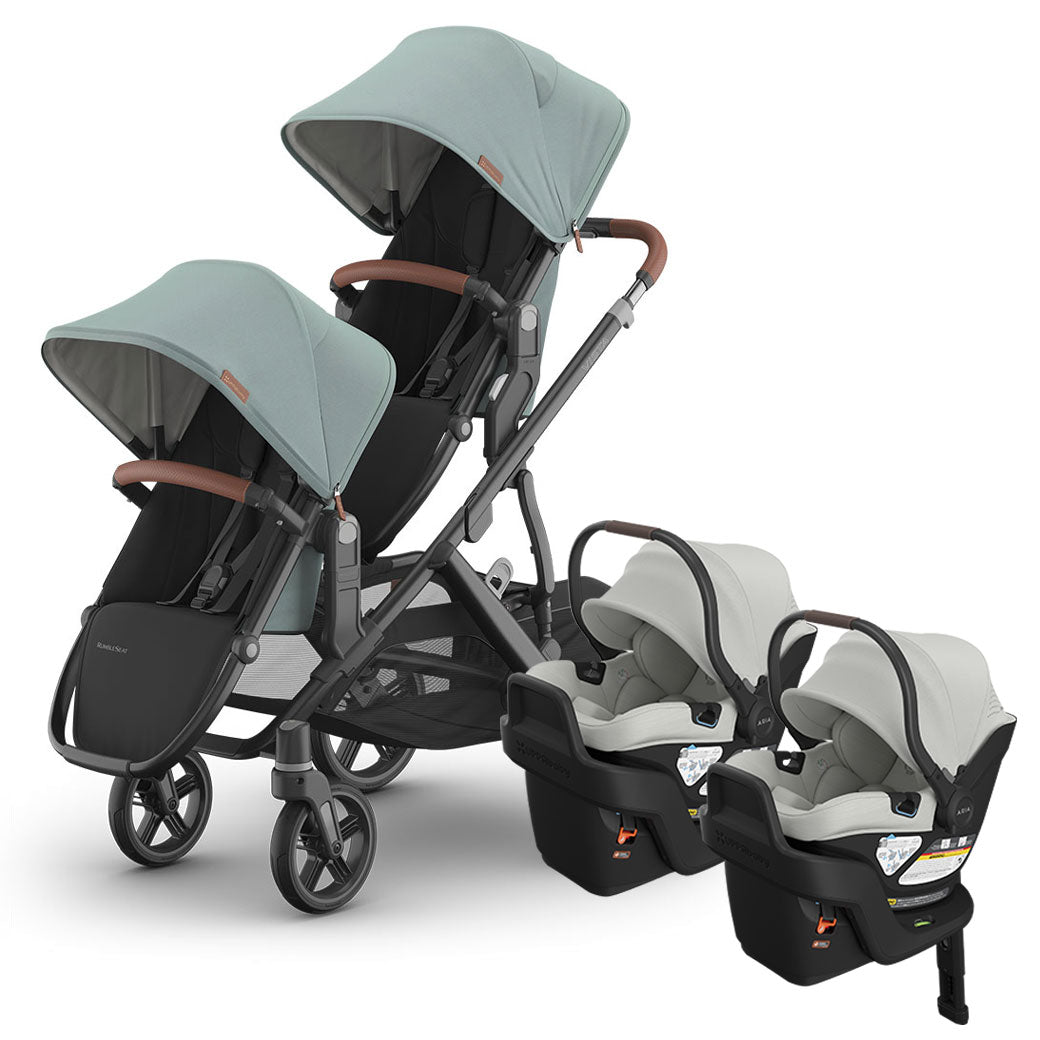 Vista V3 Twin Stroller + Aria V2 Travel System