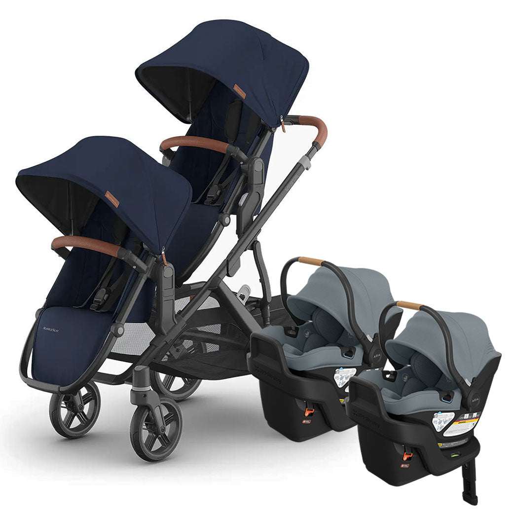 Vista V3 Twin Stroller + Aria V2 Travel System