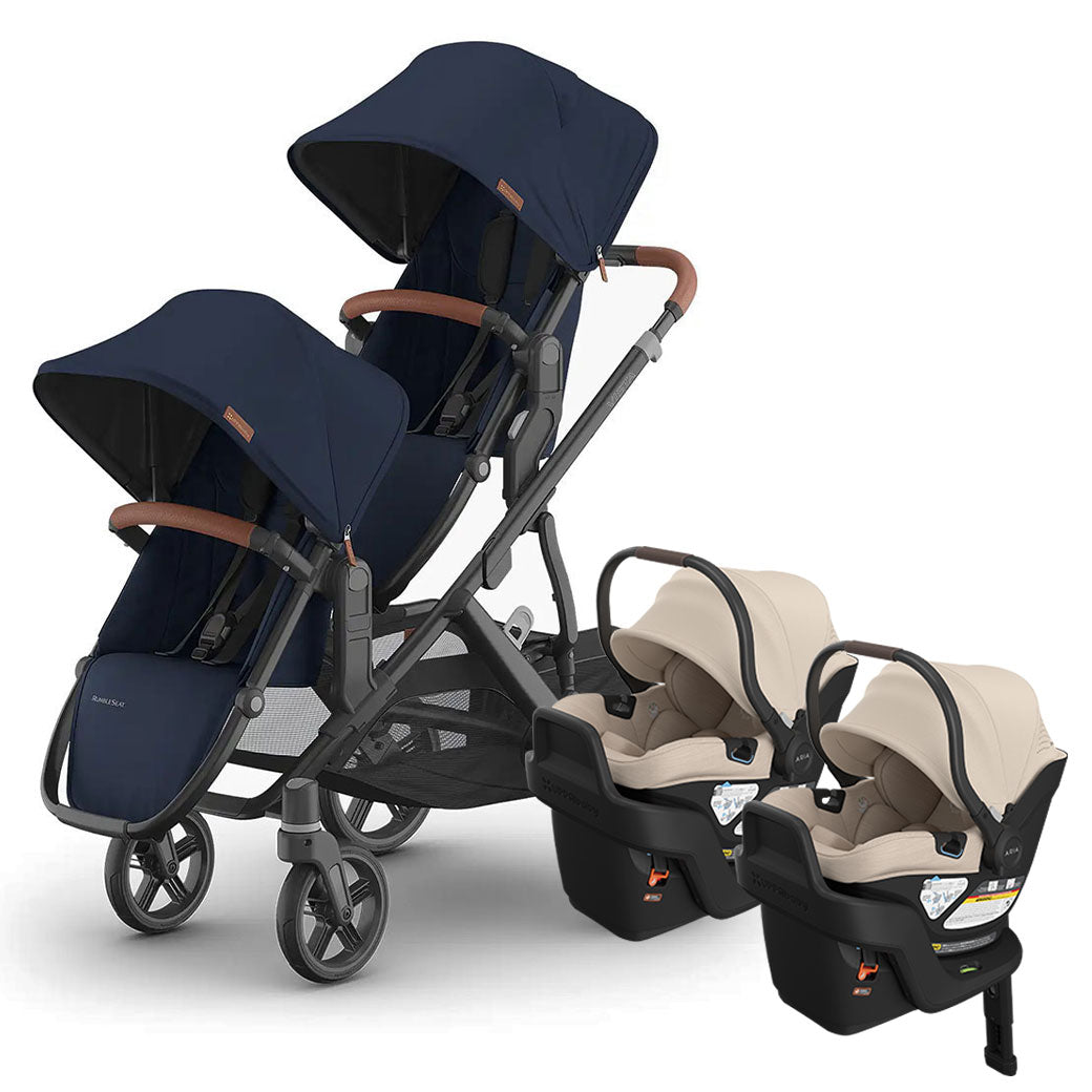 Vista V3 Twin Stroller + Aria V2 Travel System