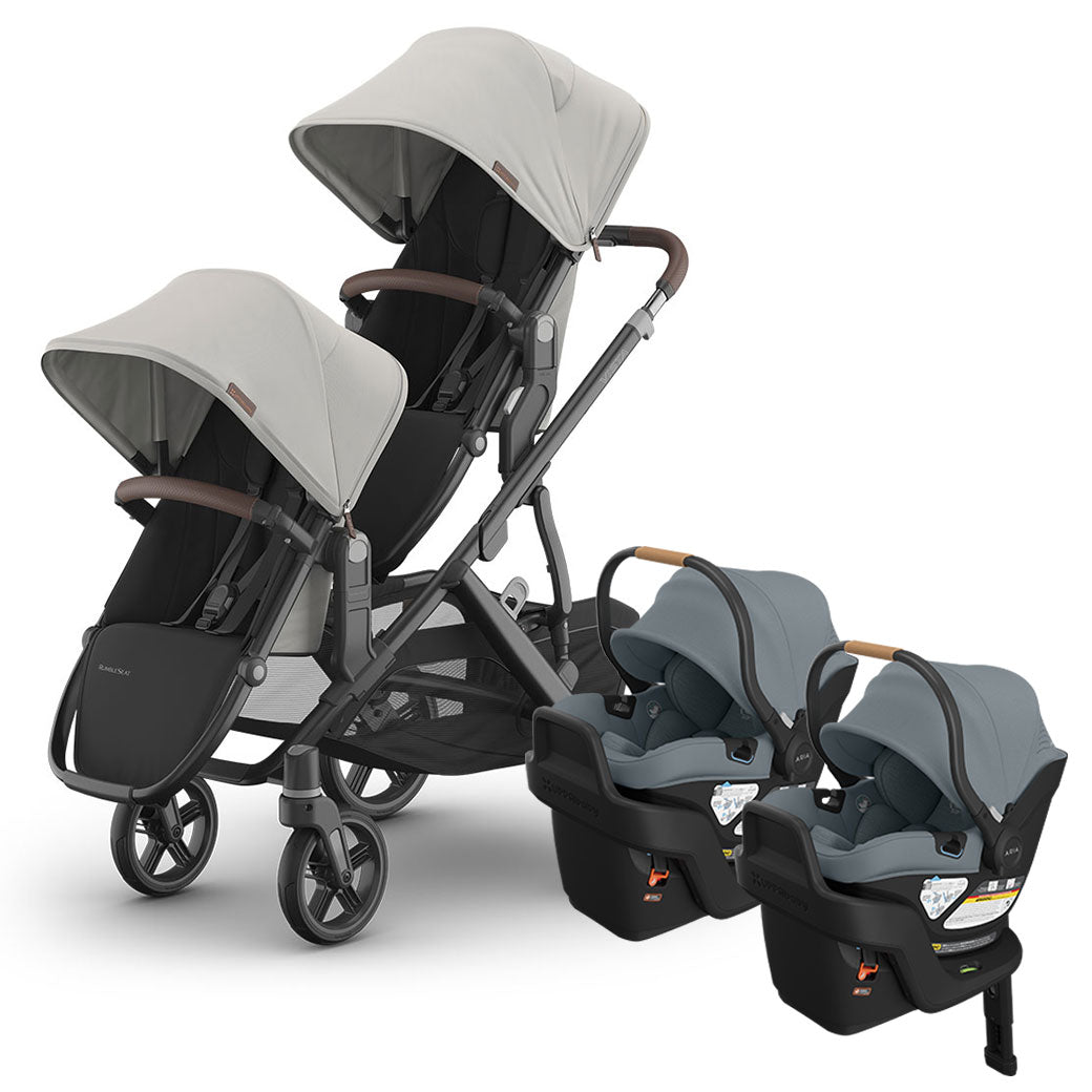 Vista V3 Twin Stroller + Aria V2 Travel System