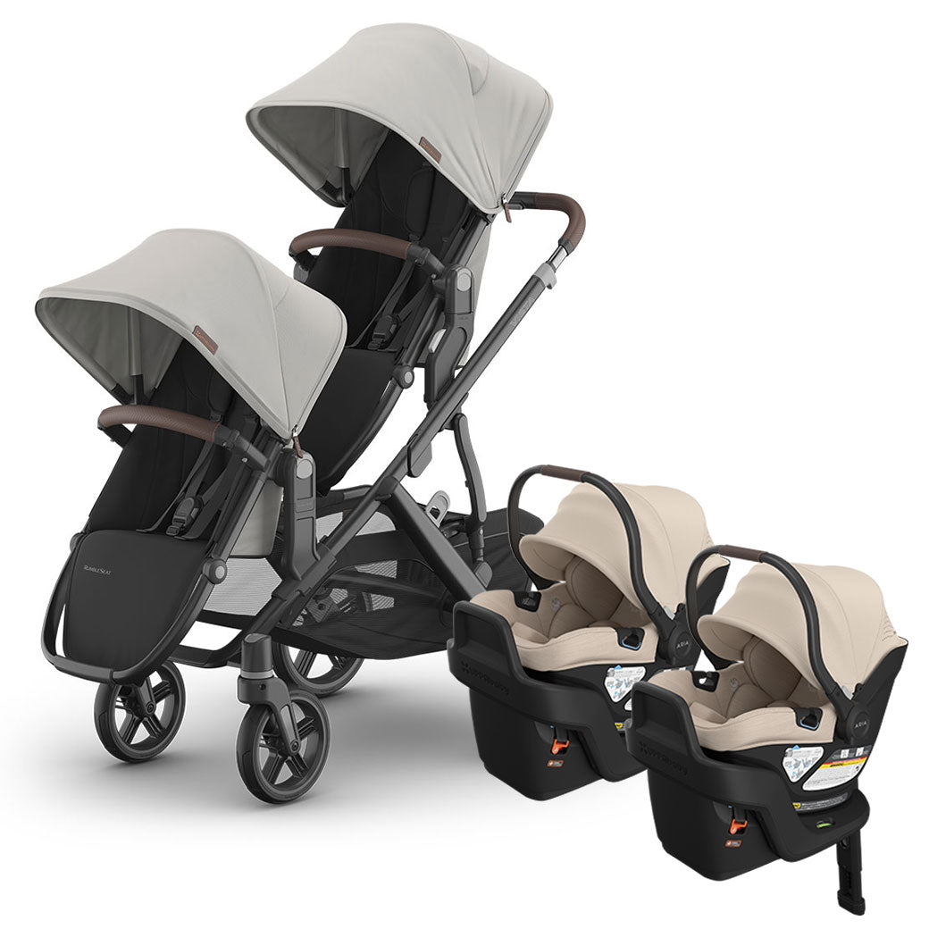 Vista V3 Twin Stroller + Aria V2 Travel System