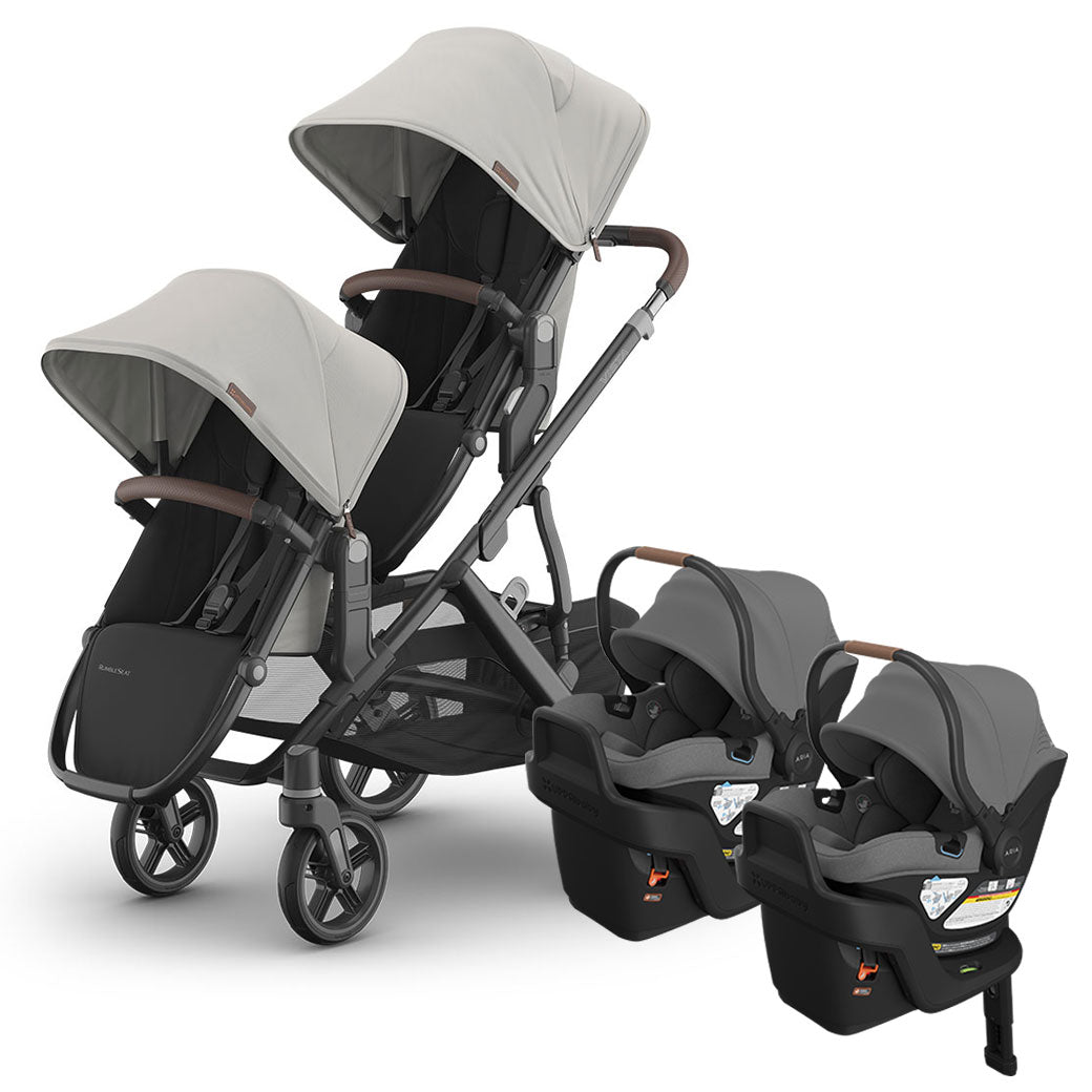 Vista V3 Twin Stroller + Aria V2 Travel System
