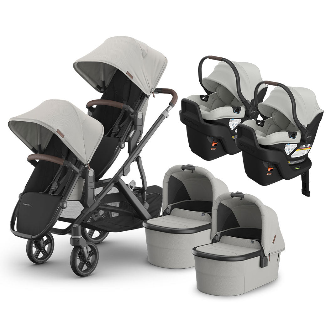 Vista V3 Twin Stroller + Aria V2 Travel System